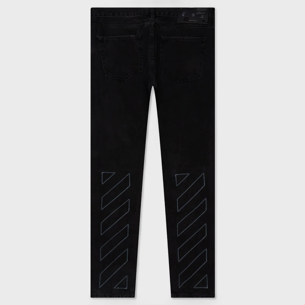 Diag Slim Jeans - Faded Black/Castlerock