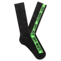 Fluorescent Industrial Belt Socks - Black/Green