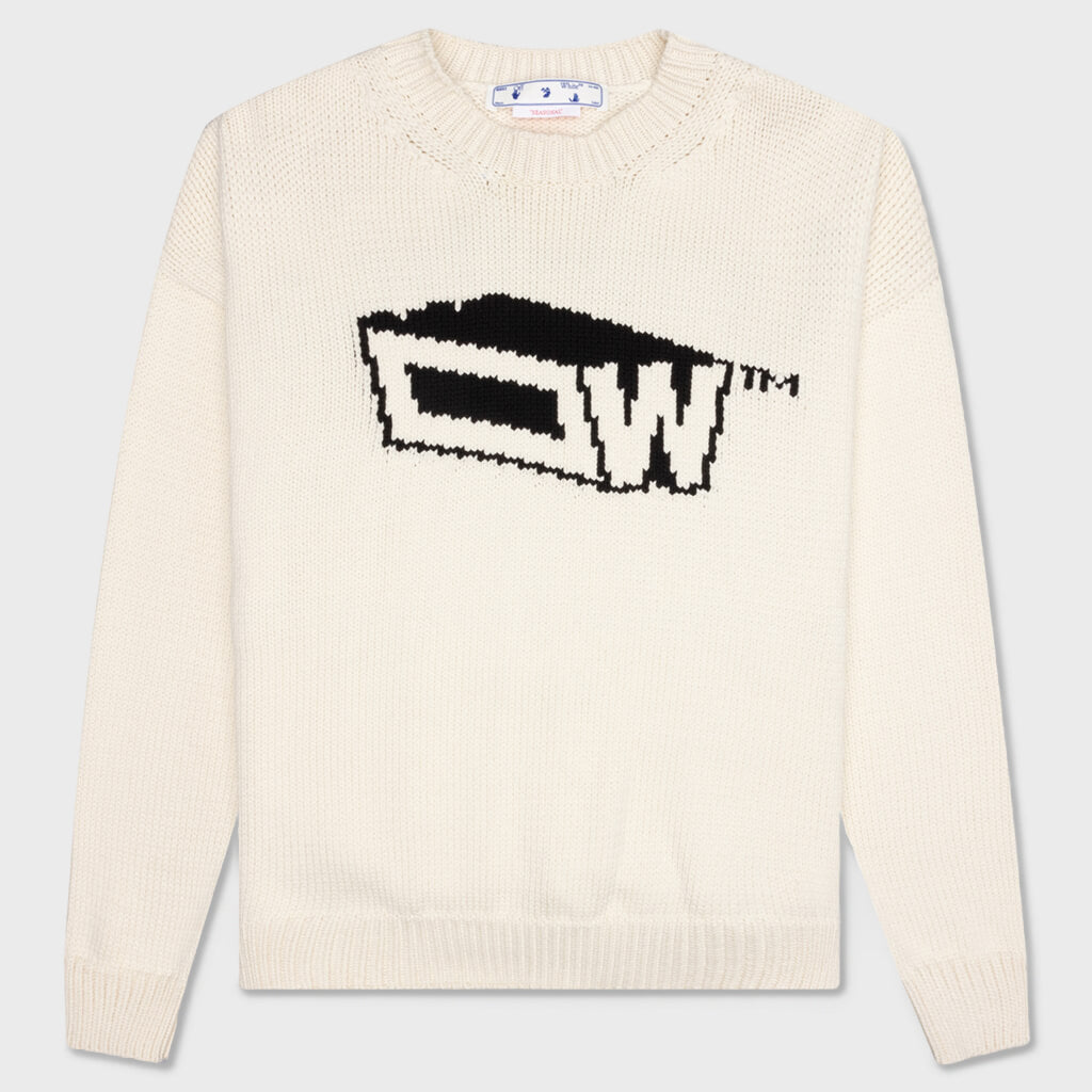 Graffiti Zine Chunky Crewneck - Off White