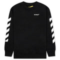 Kids Rubber Arrow Crewneck - Black/White