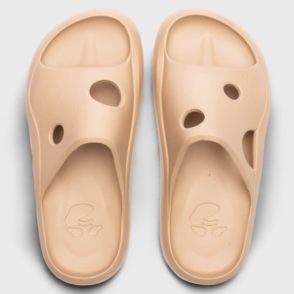 Meteor Rubber Slider - Camel/Camel
