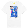 Girls Monsterlisa S/S Tee - White/Blue