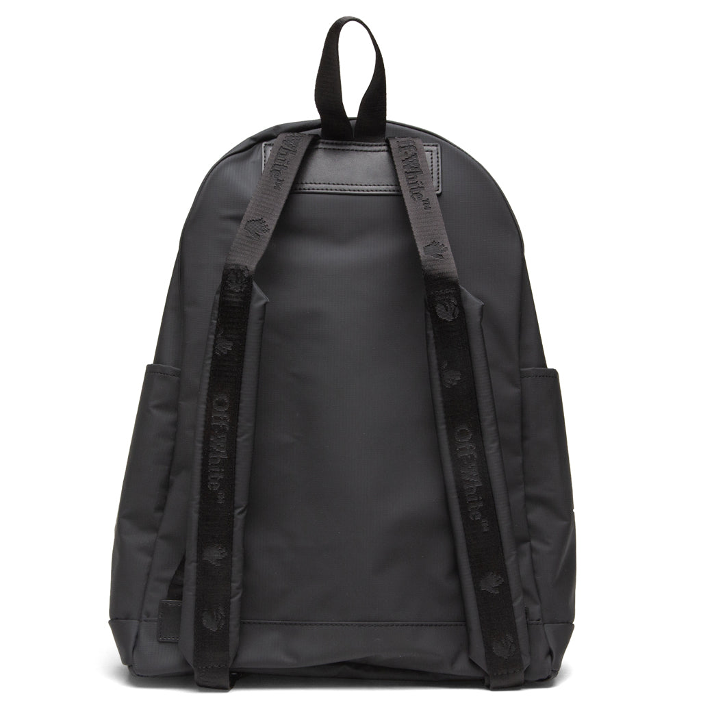 OW Logo PVC Backpack - Black/White