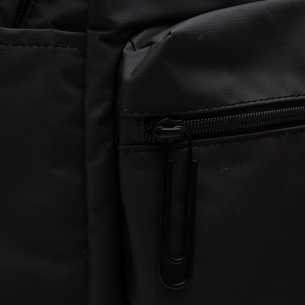 OW Logo PVC Backpack - Black/White