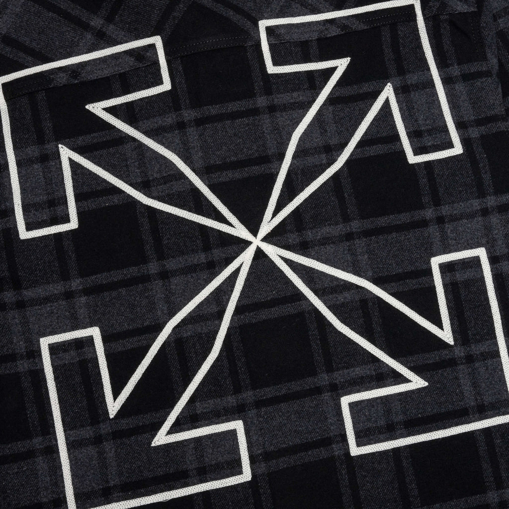 Outline Arr Flannel Shirt - Grey/White