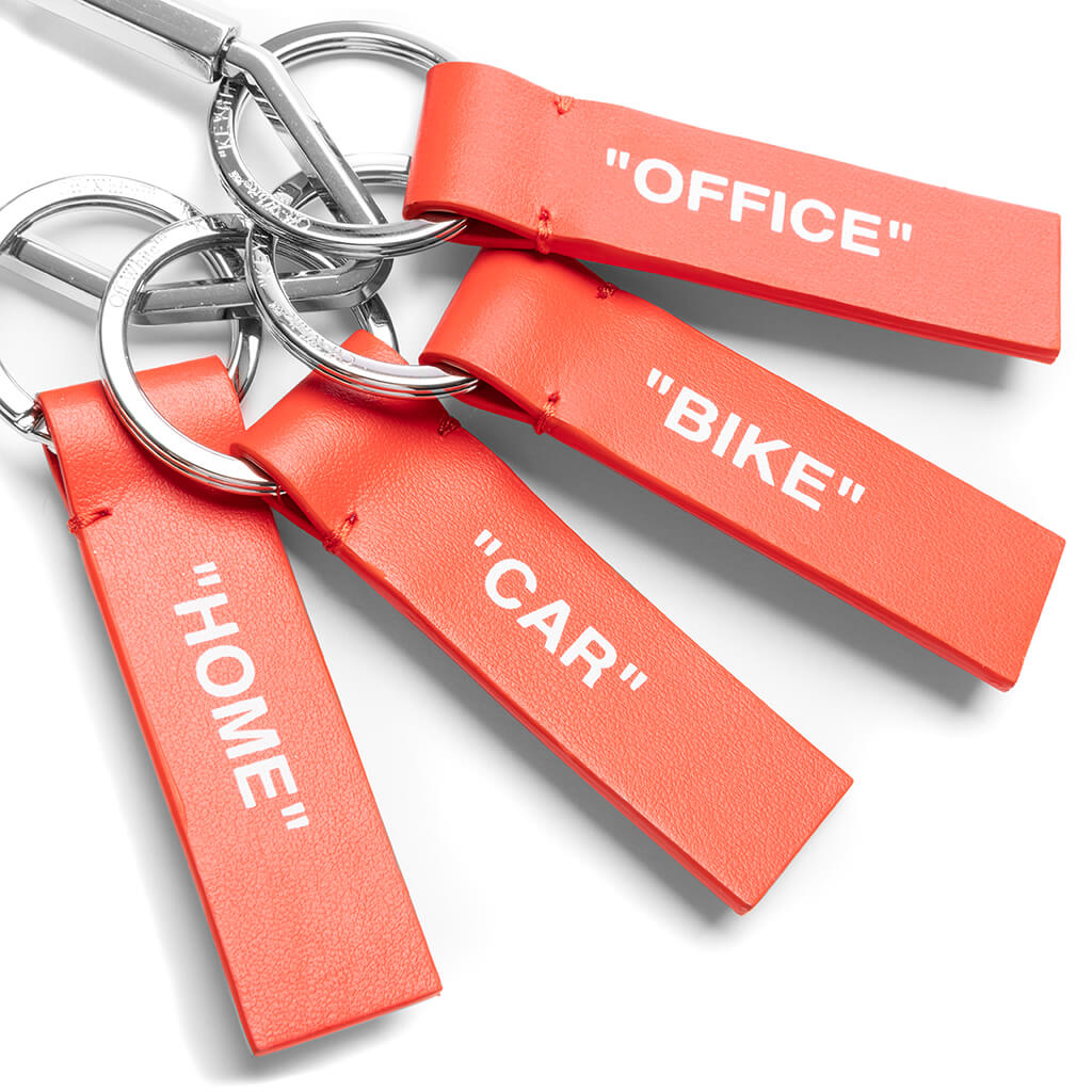 Quote Key Ring Multi - Orange/White