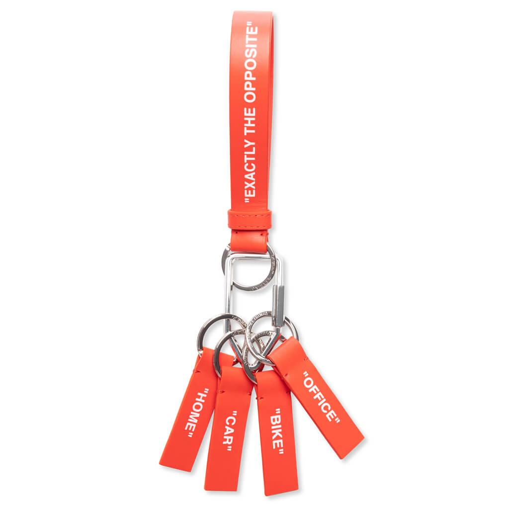 Quote Key Ring Multi - Orange/White