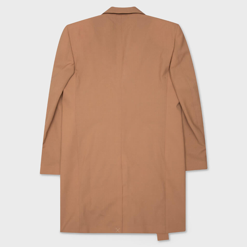 Relaxed Long Jacket - Camel/No Color