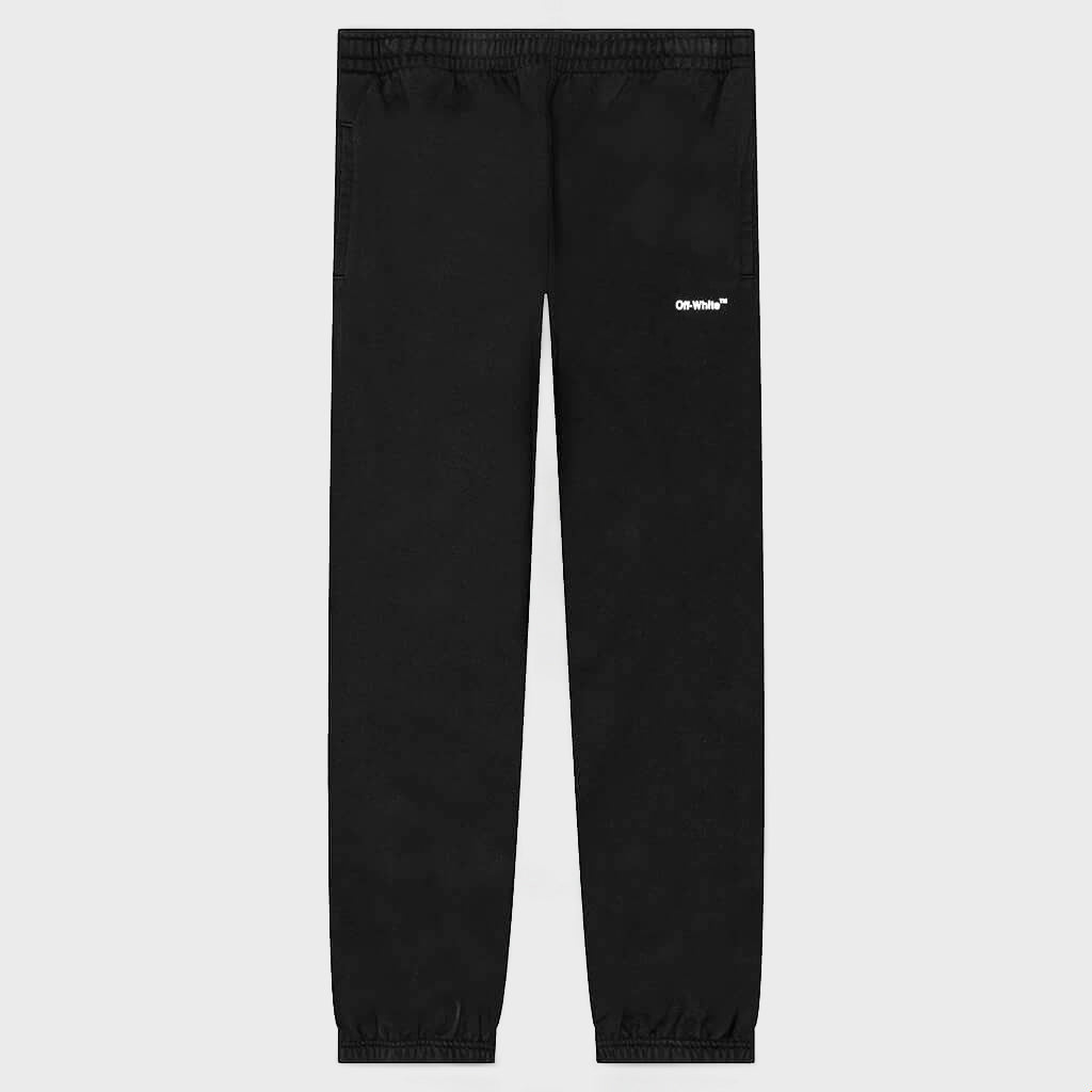 Wave Diag Slim Sweatpant - Black/White