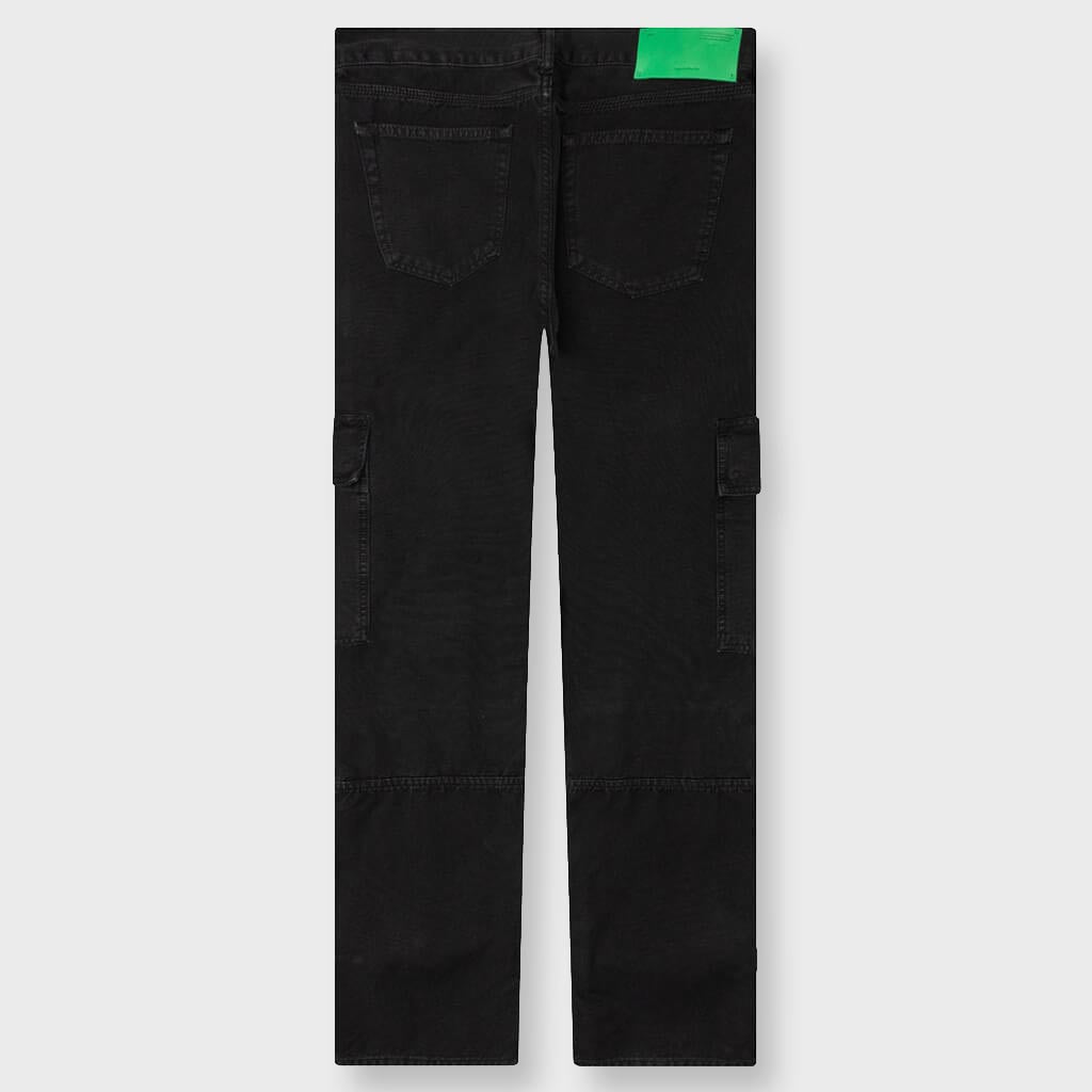 Wave Off Canvas Cargo Pant - Black/Black