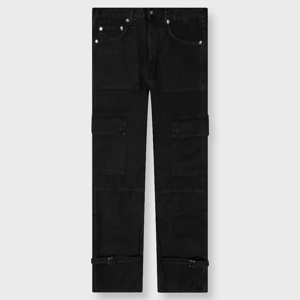 Wave Off Canvas Cargo Pant - Black/Black