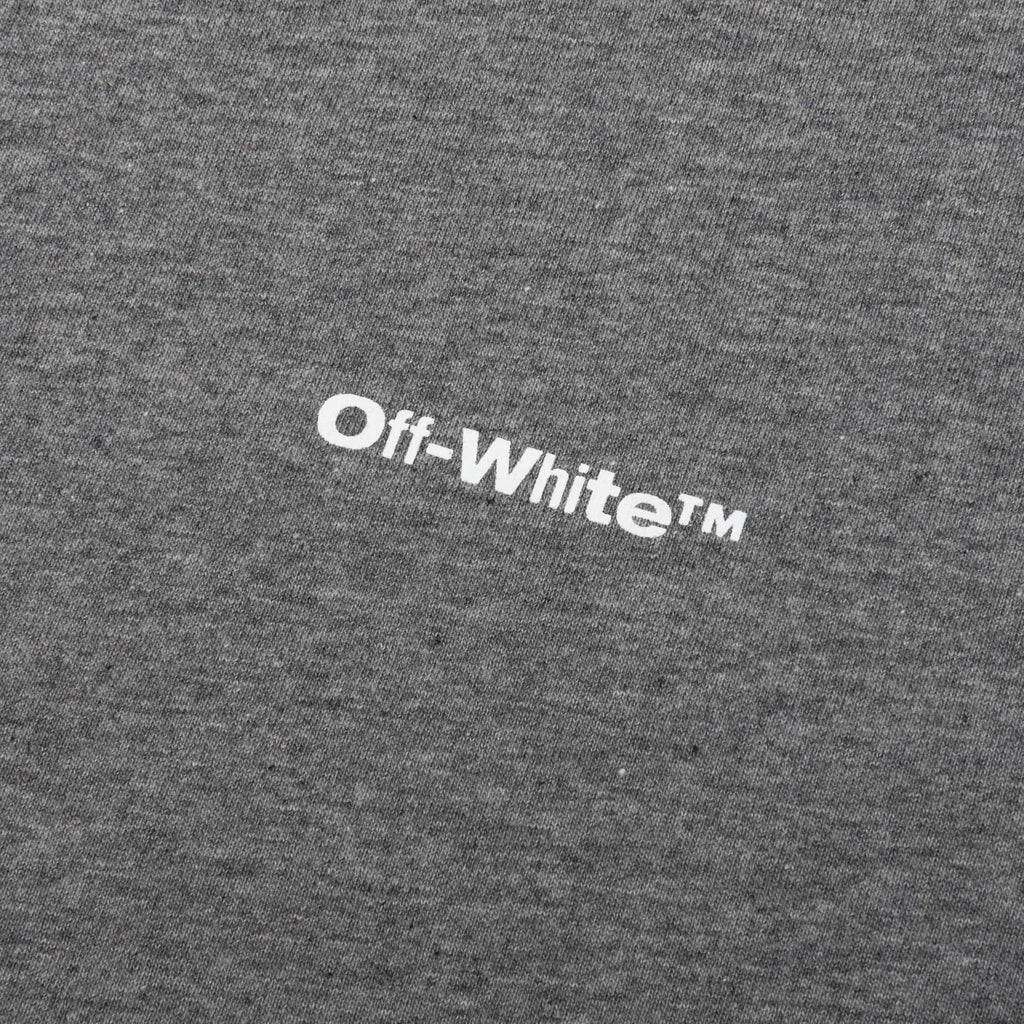 Wave Outl Diag Slim S/S Tee - Melange Grey