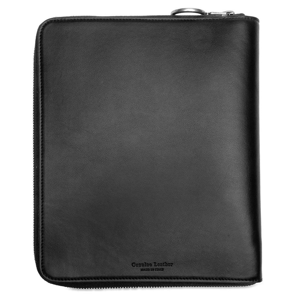 Calf Skin Quote Organizer - Black/White