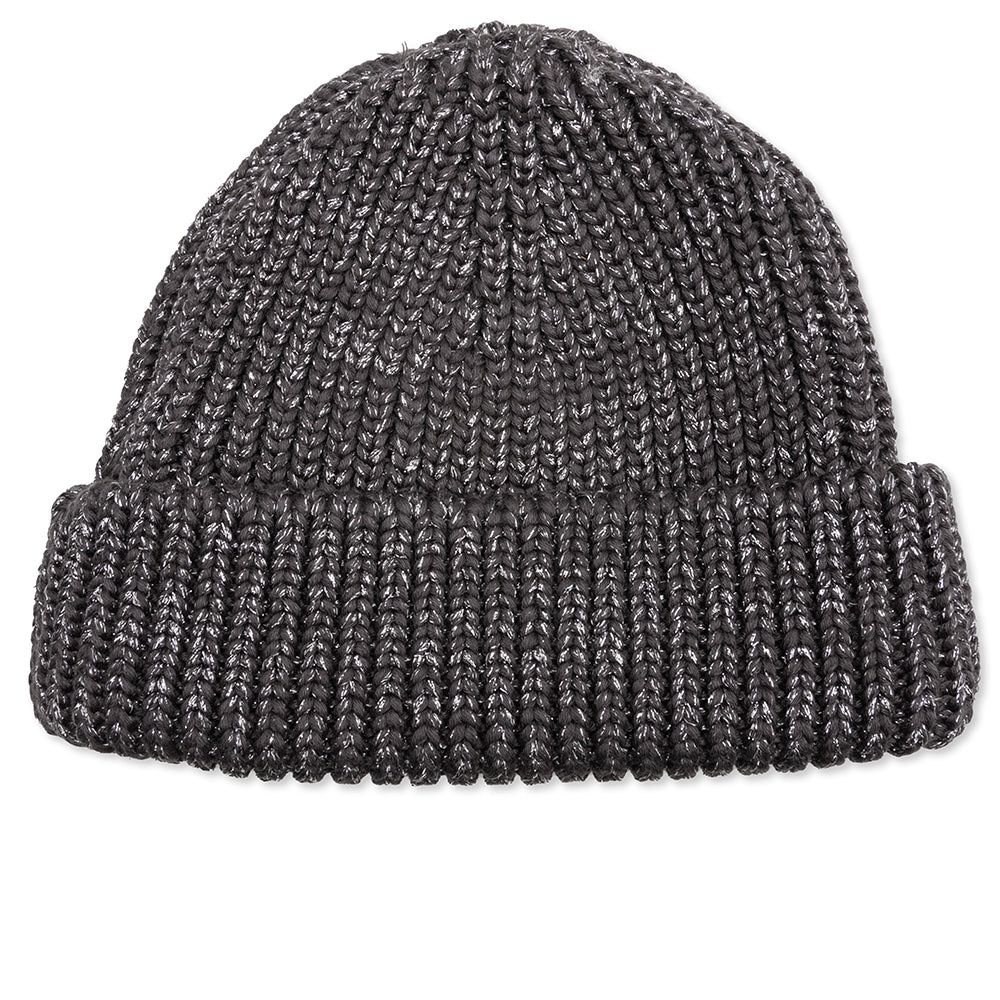 Hand Off Lurex Beanie - Magenta/Black