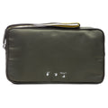 OW Logo Nylon Pouch Bag - Green/Black
