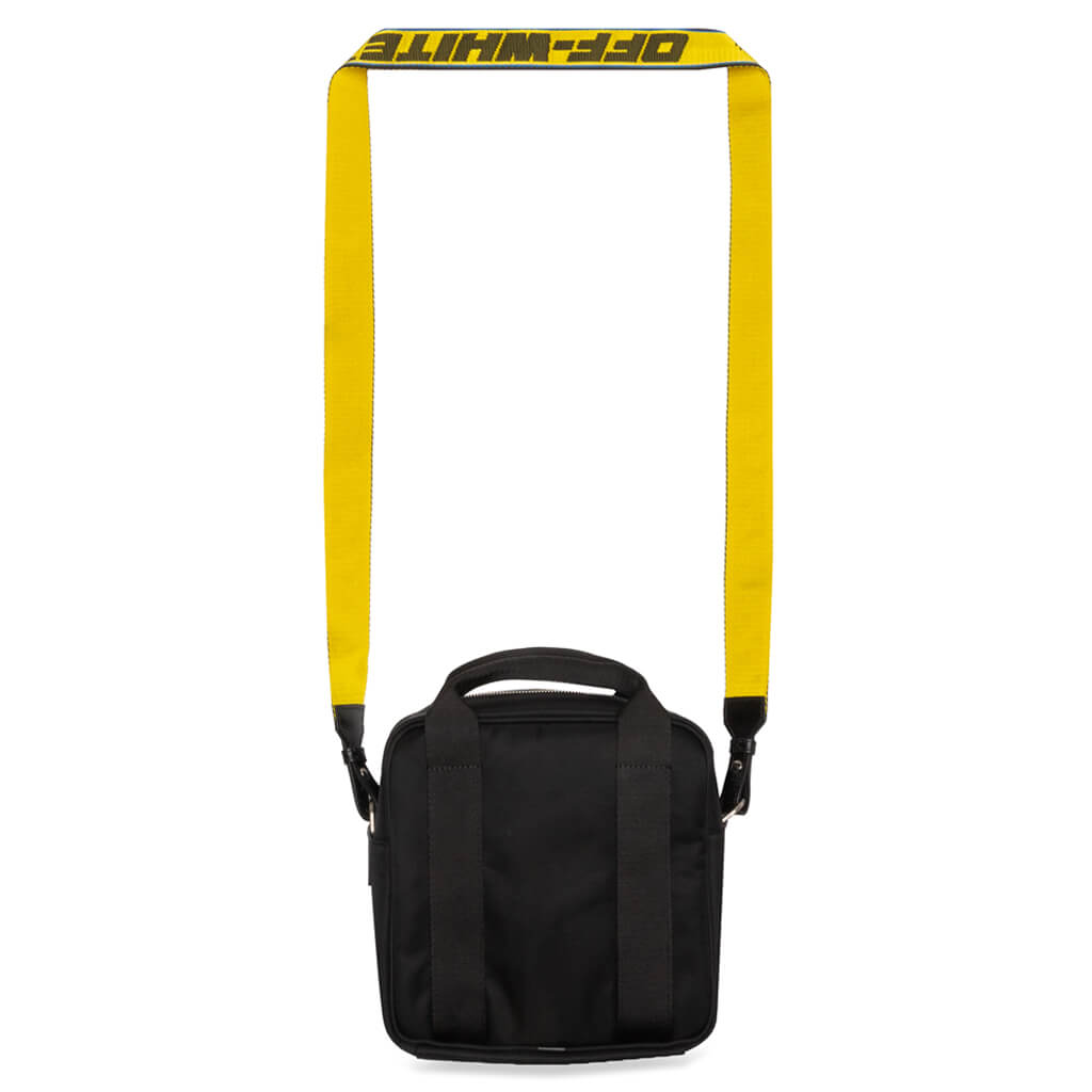 OW Nylon Squared Shoulder Bag - Black/White