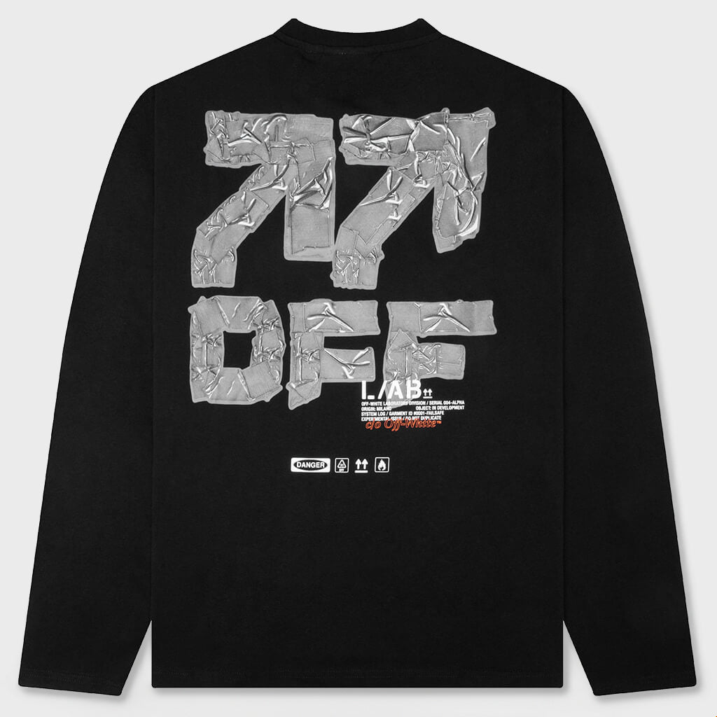 Off Active Duct Tape Long-Sleeved Tee - Black