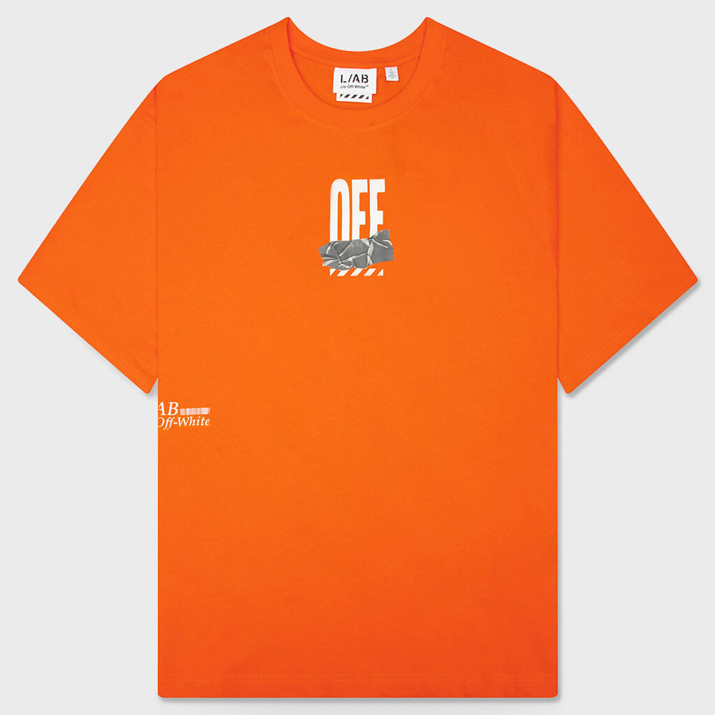 Off Active Duct Tape S/S Tee - Orange Tiger
