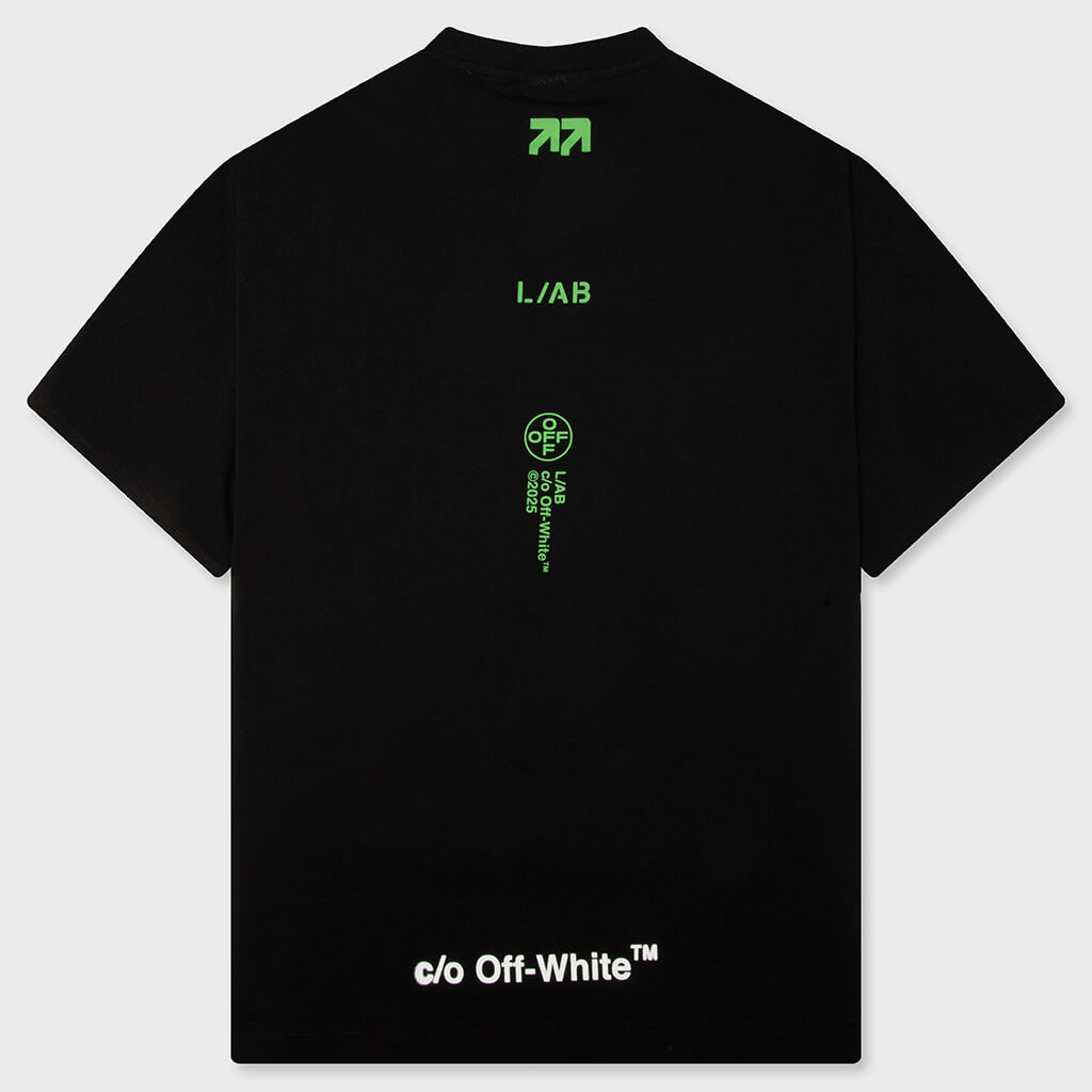 Off Stacked S/S Tee - Black