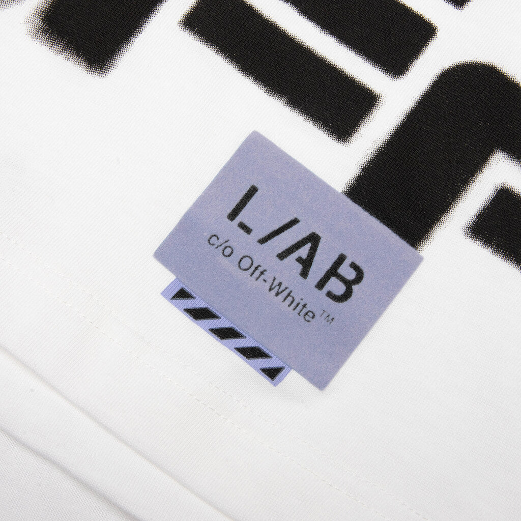 Off Stacked S/S Tee - White