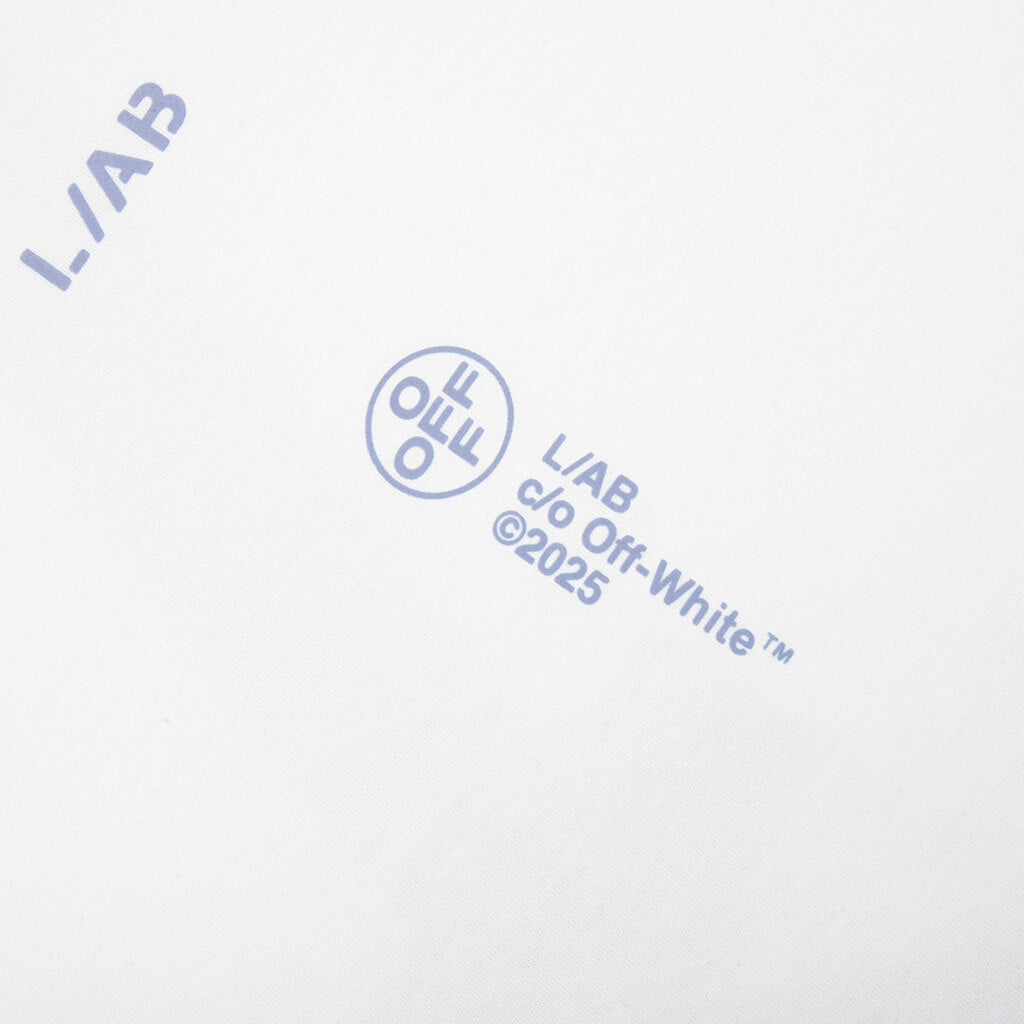 Off Stacked S/S Tee - White