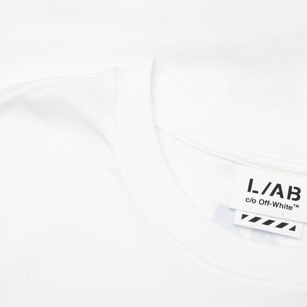 Off Stacked S/S Tee - White