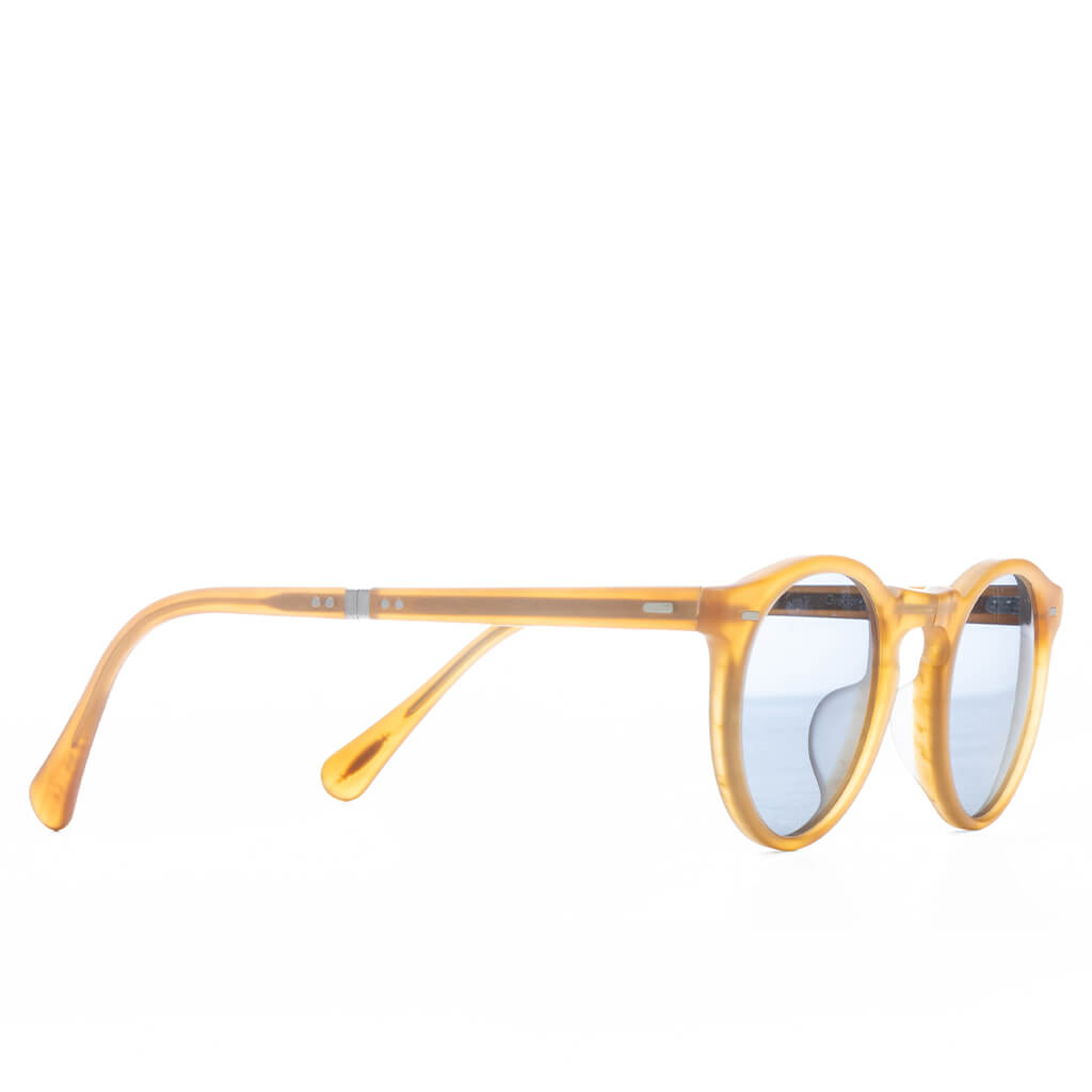 Gregory Peck - Semi Matte Amber Tortoise/Cobalto