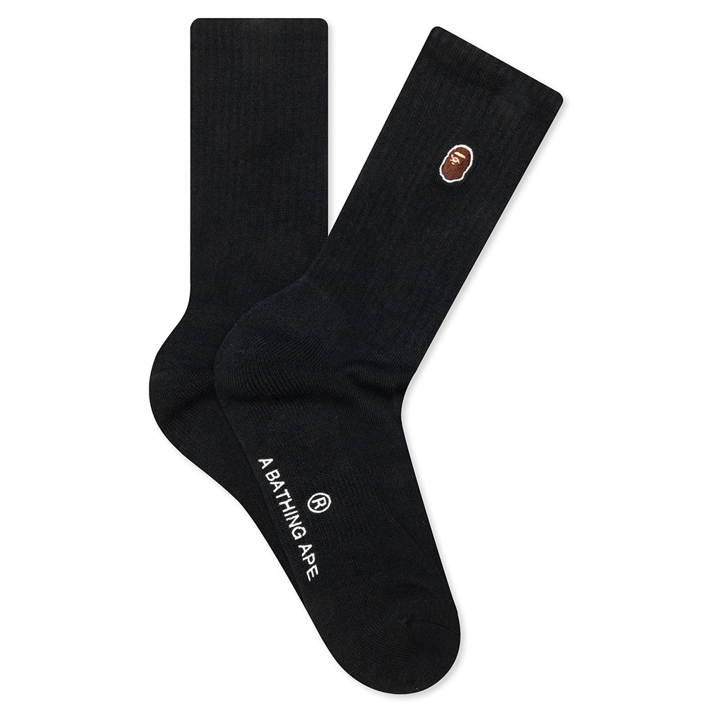 One Point Socks - Black