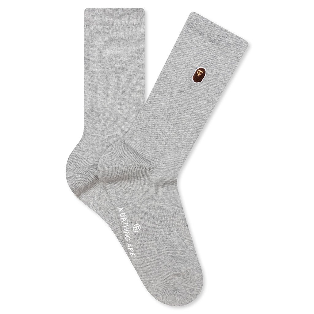 One Point Socks - Gray