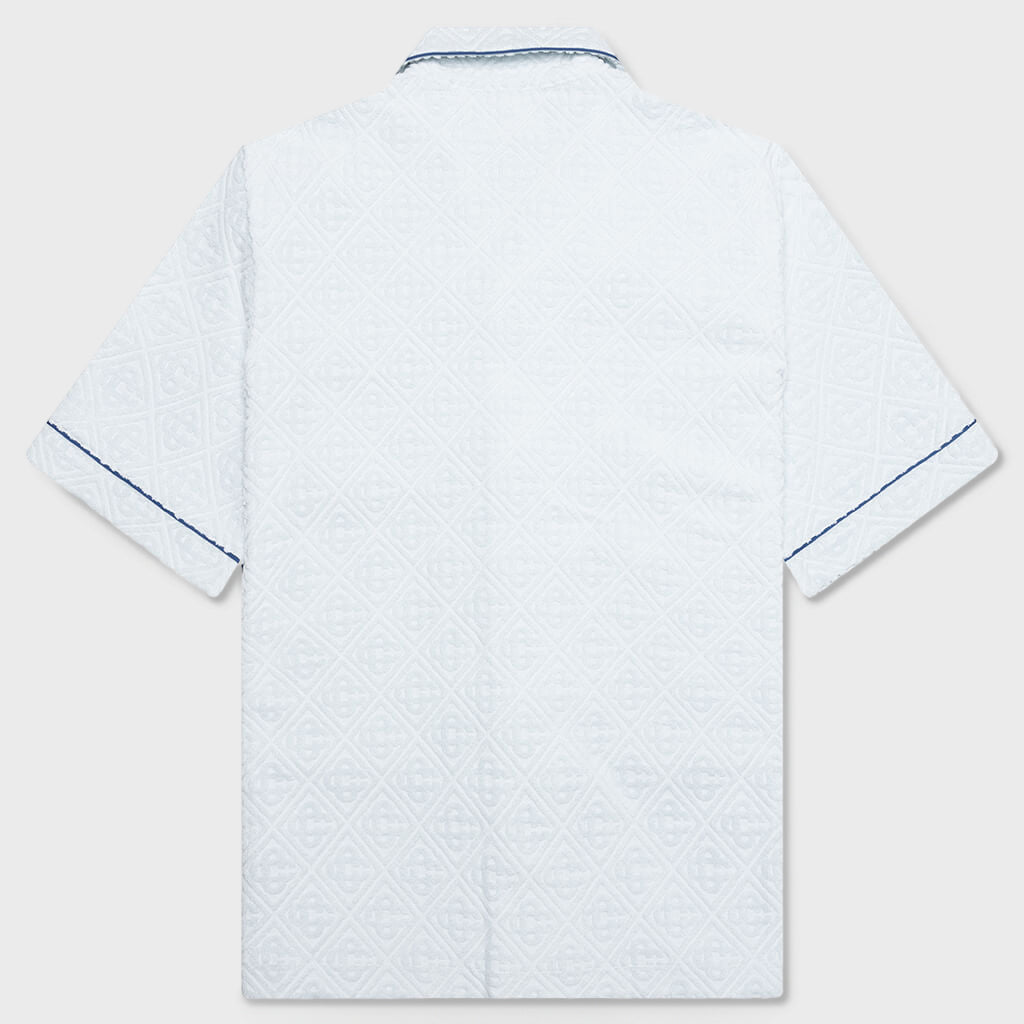 Open Collar Shirt - Light Blue