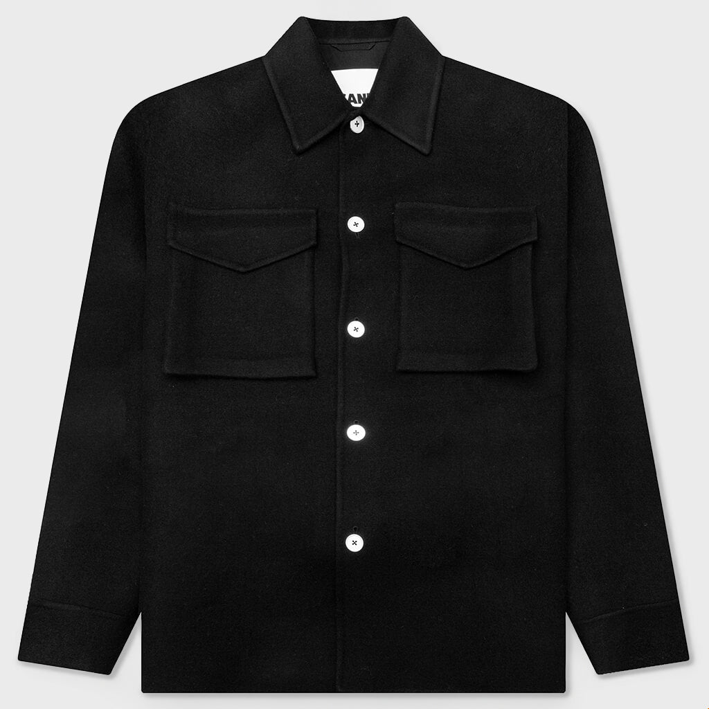 Cashmere Outer Shirt - Black