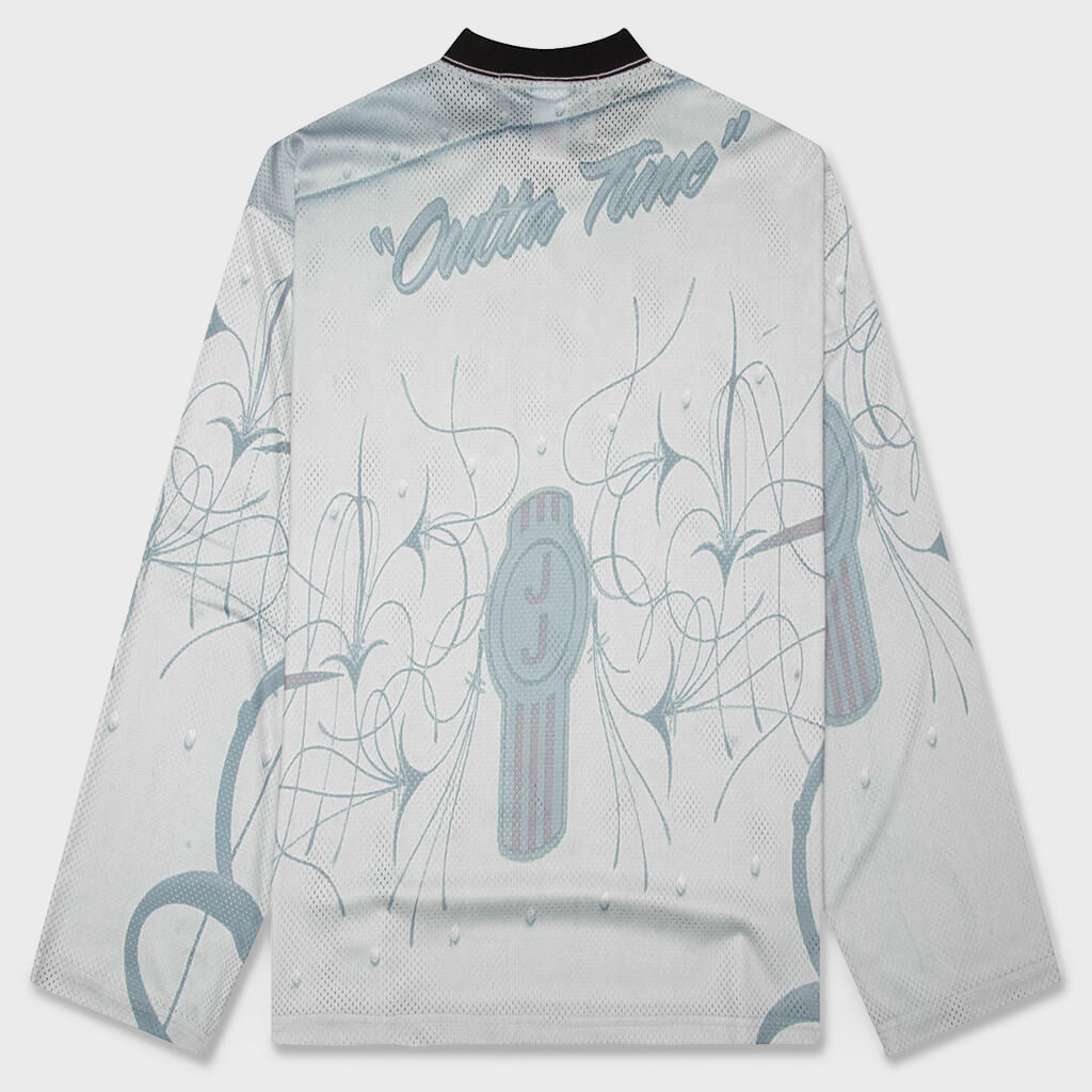 Outta Time Moto Jersey - Grey/Blue
