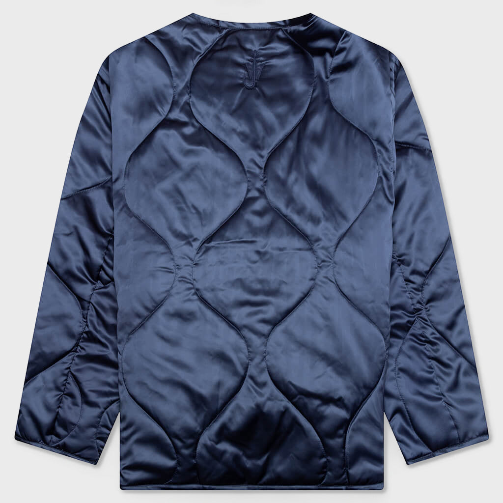 Oversized Quilted Jacket - Indigo
