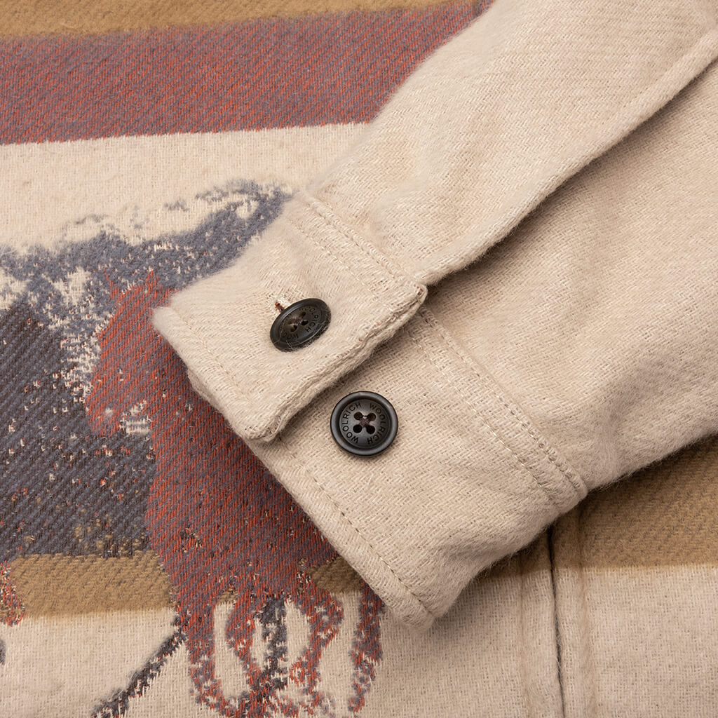 Overshirt with Zip - Canvas