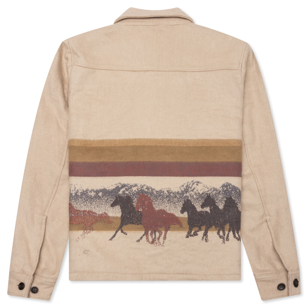 Overshirt with Zip - Canvas