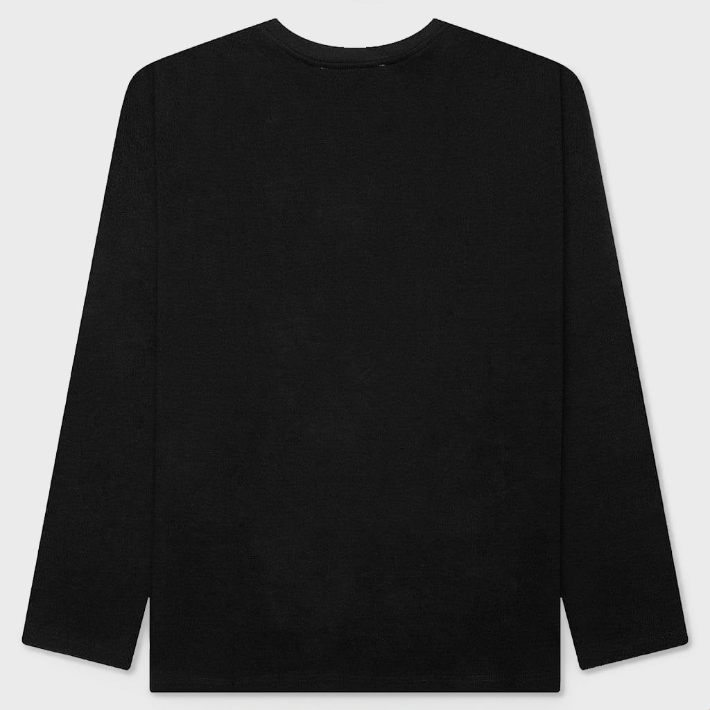 Oversized Logo L/S T-Shirt - Black