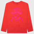 Oversized Planet L/S T-Shirt - Infrared