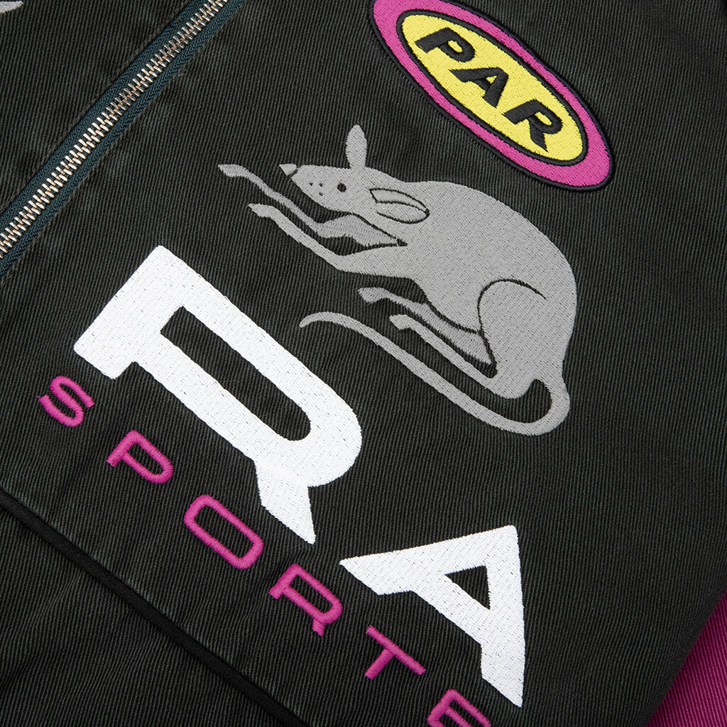 Owl Meets Rat Racing Jacket - Purple Pink