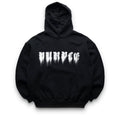 Purple Brand Smudged Gothic Hoodie - Black