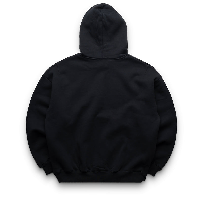 Purple Brand Smudged Gothic Hoodie - Black
