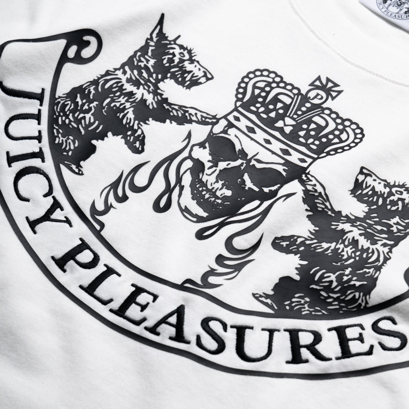 Pleasures Skull Crest Heavyweight Tee - White
