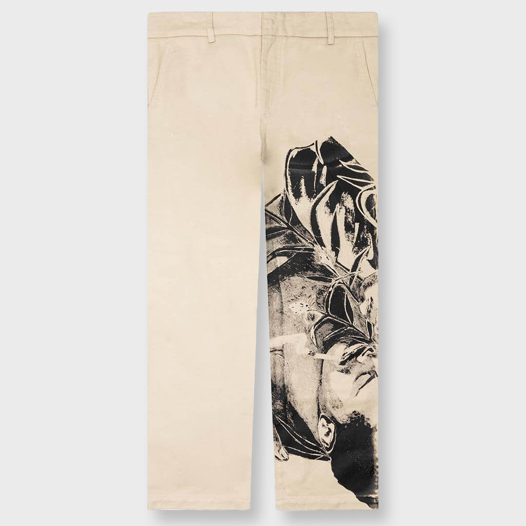 POL Print Chino Trousers - Beige
