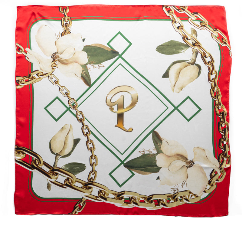 Politics Chain Scarf - Red