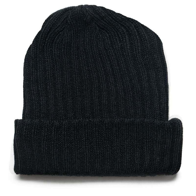 Politics Cuff Knit Beanie - Black