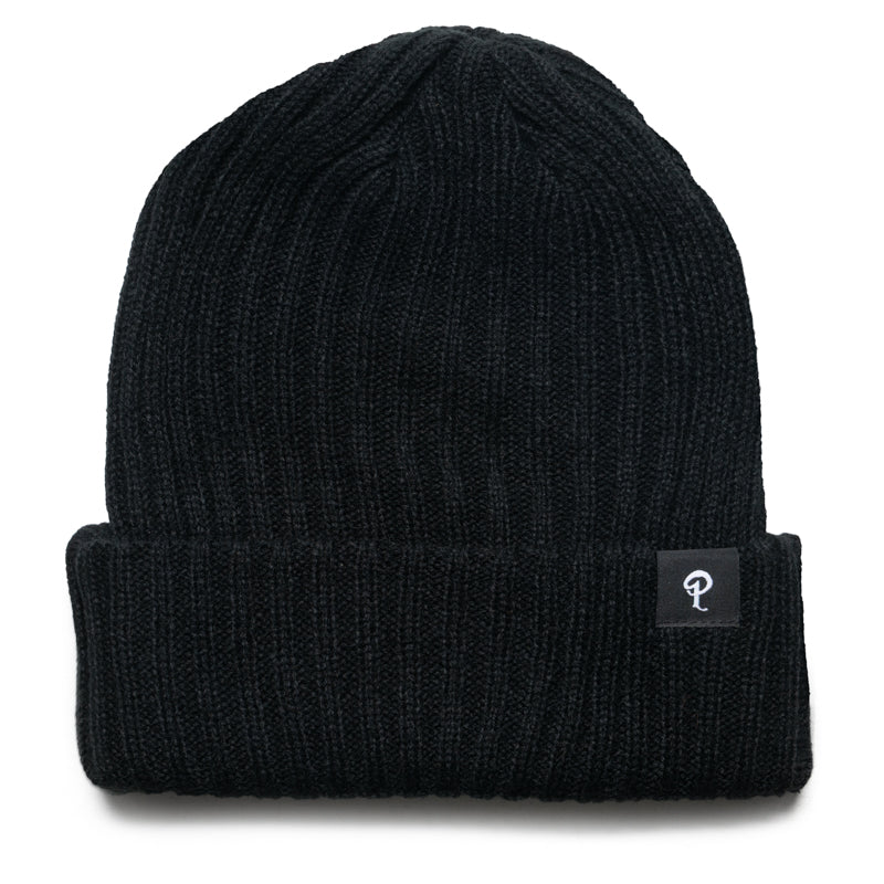 Politics Cuff Knit Beanie - Black