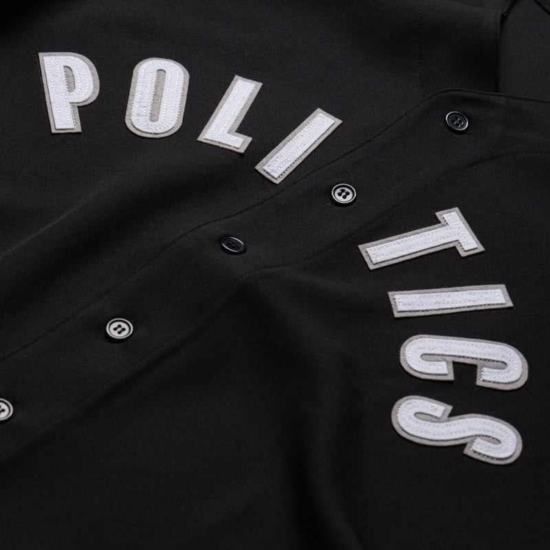 Politics Baseball Jersey - Black