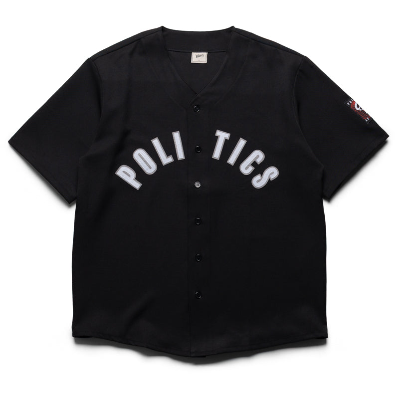 Politics Baseball Jersey - Black