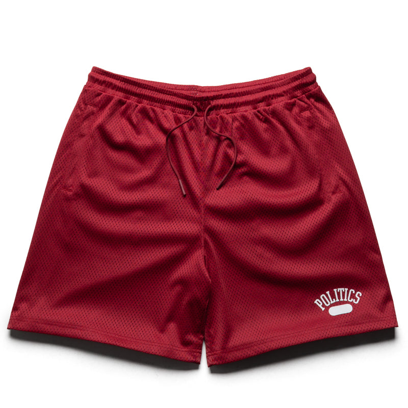 Politics Mesh Shorts - Cardinal