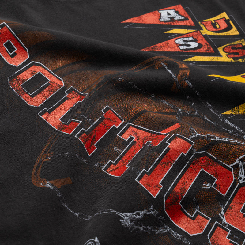 Politics Hoop Tee - Vintage Black