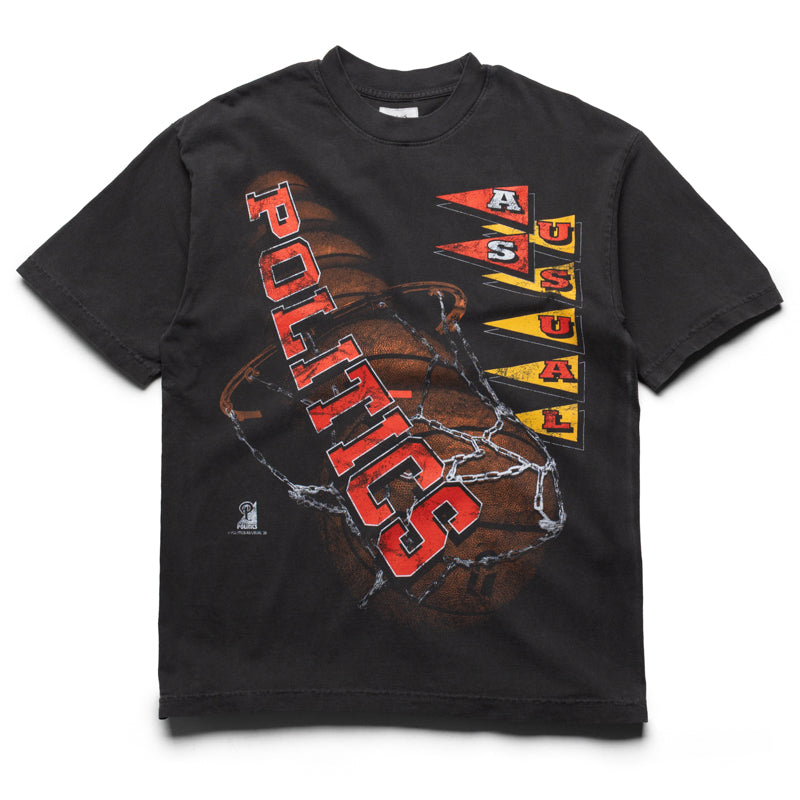 Politics Hoop Tee - Vintage Black